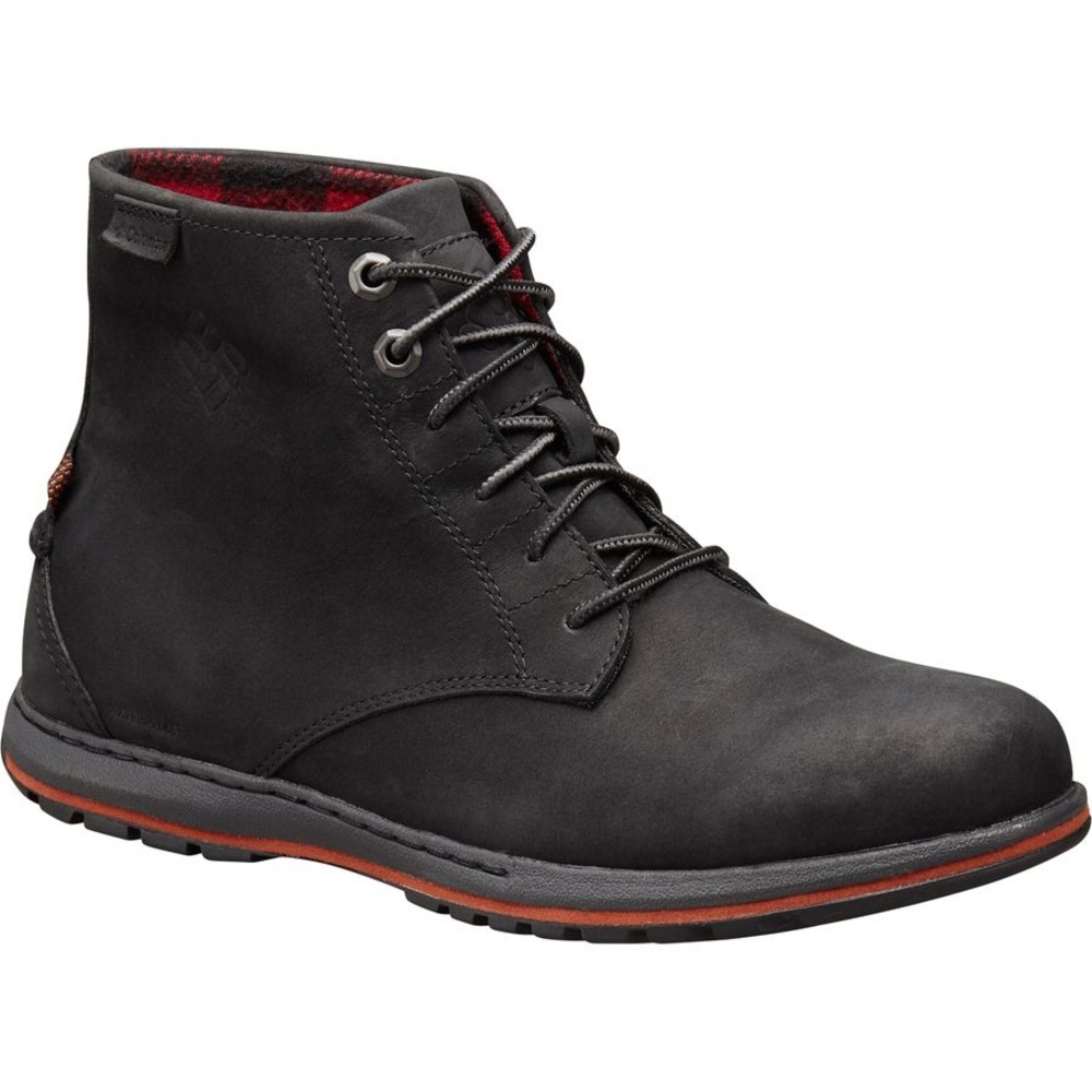 Columbia Davenport Six Leather Waterproof Men’s Black Boots Size 11.5